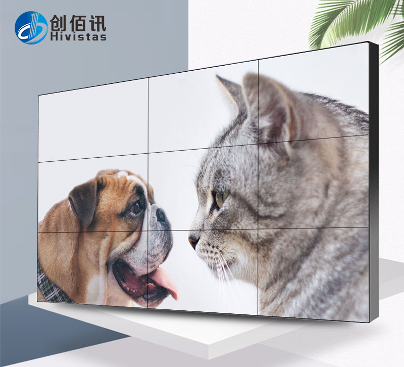 創(chuàng)佰訊LG55寸0.88MM拼接大屏顯示墻